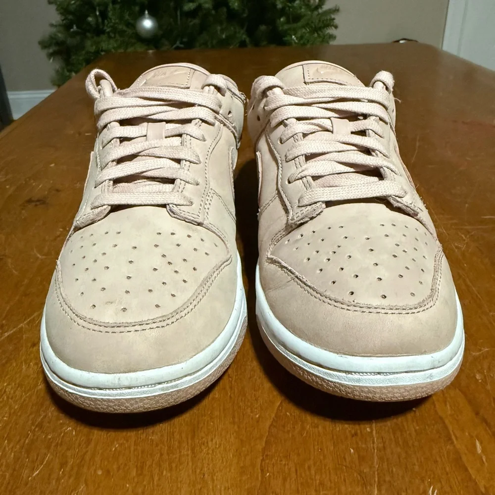 Women’s Nike Dunk Low PRM Pink Oxford Sneakers - Picture 2 of 10